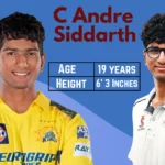 C Andre Siddarth Age