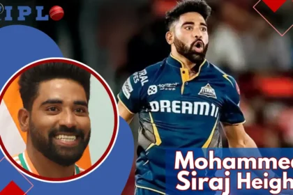 Mohammed Siraj Height